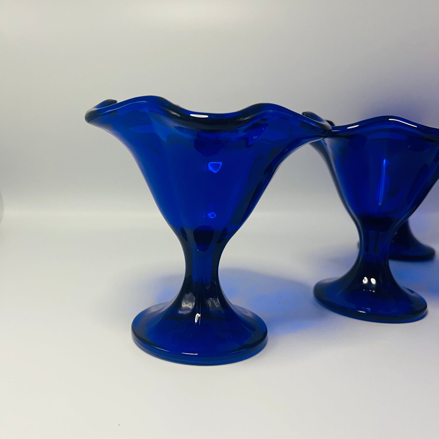 Set van zes vintage coupes - Kobalt blauw